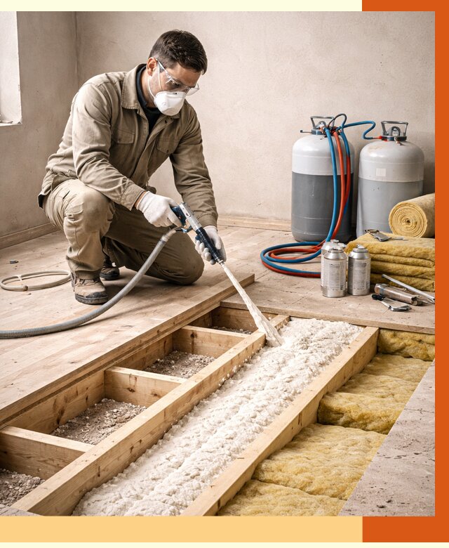 Заполнение полостей межэтажного перекрытия в Когалыме от 4342 руб. | ТепломастерКгл