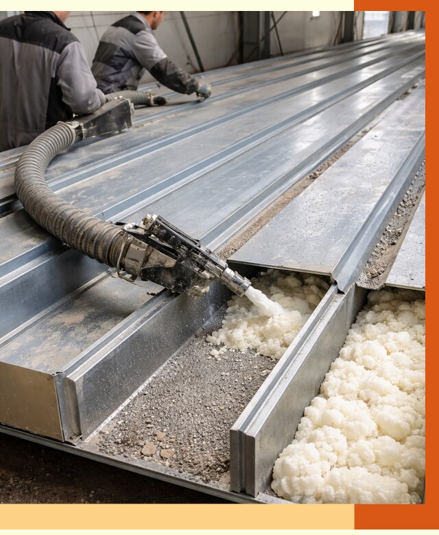 Заполнение пустот кровельных панелей в Когалыме от 7443 руб. под ключ | ТепломастерКгл