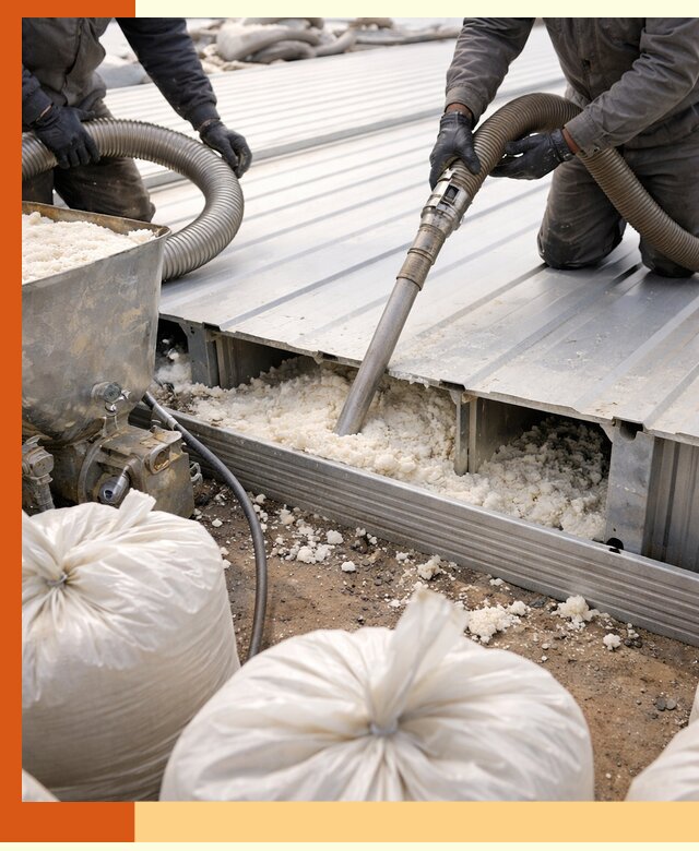 Заполнение пустот кровельных панелей пенными и мокрыми герметиками в Когалыме