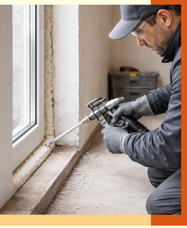 Герметизация стыков ППУ в Когалыме от 1706 руб. за м2 — утепление примыканий под ключ | ТепломастерКгл