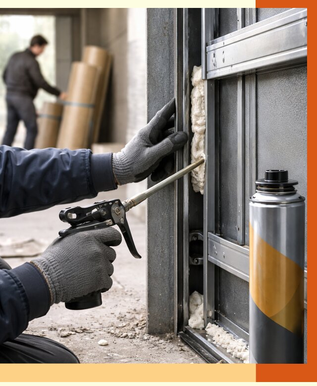 Заполнение пустот ворот в Когалыме от 4652 руб. — заливка ППУ, утепление под ключ | ТепломастерКгл