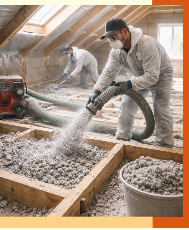 Утепление эковатой в Когалыме от 3050 руб./м2 — монтаж и задувка | ТепломастерКгл