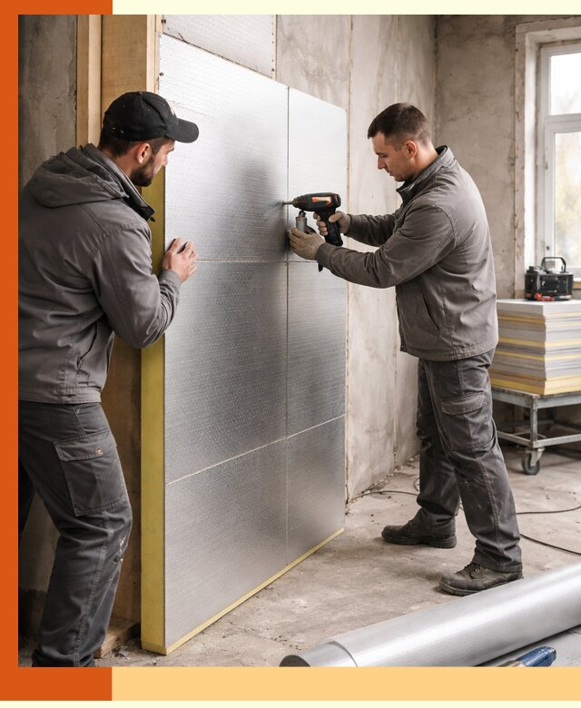 Утепление PIR панелями домов и зданий в Когалыме