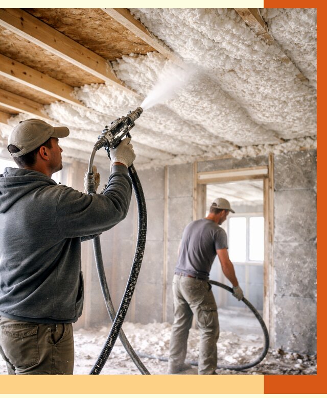 Утепление пеноизолом в Когалыме от 1654 руб./м2 под ключ | ТепломастерКгл