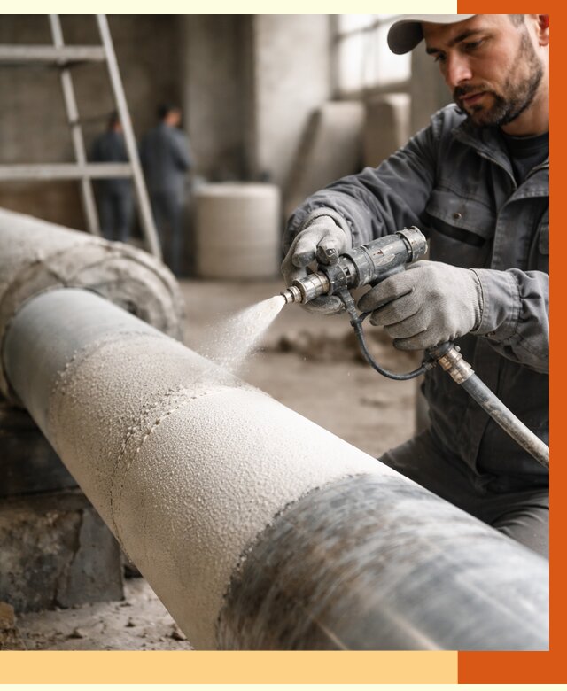Утепление труб жидкой теплоизоляцией в Когалыме от 7754 руб. под ключ | ТепломастерКгл