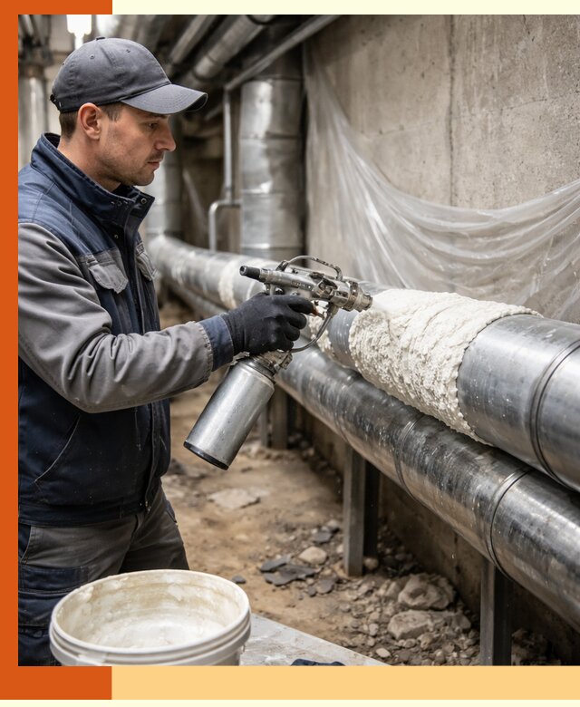 Утепление труб жидкой теплоизоляцией в Когалыме