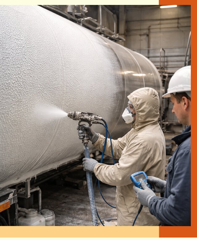 Утепление автоцистерны жидкой теплоизоляцией в Когалыме от 14990 руб. под ключ | ТепломастерКгл