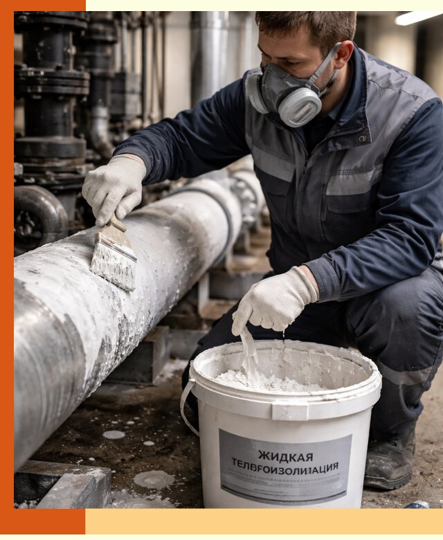 Утепление оборудования жидкой теплоизоляцией в Когалыме