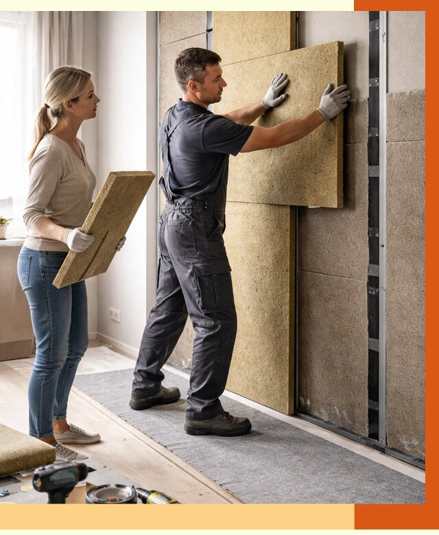 Профессиональная шумоизоляция квартиры в Когалыме от 7754 руб. за м2 | ТепломастерКгл