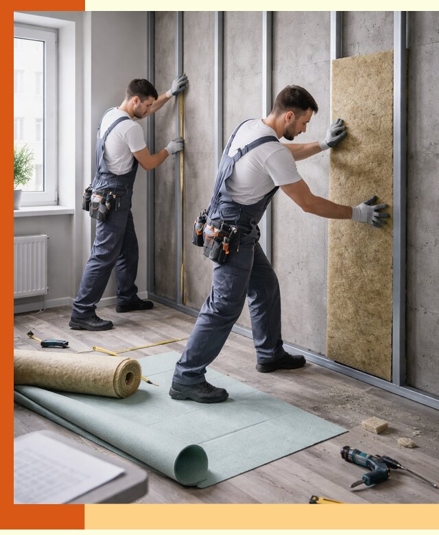 Шумоизоляция квартиры под ключ в Когалыме — профессионально и гарантированно