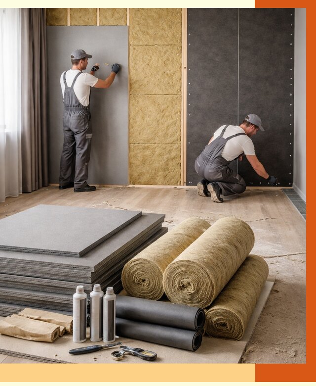 Шумоизоляция дома в Когалыме от 4652 руб/м2 — комплексная звукоизоляция под ключ | ТепломастерКгл