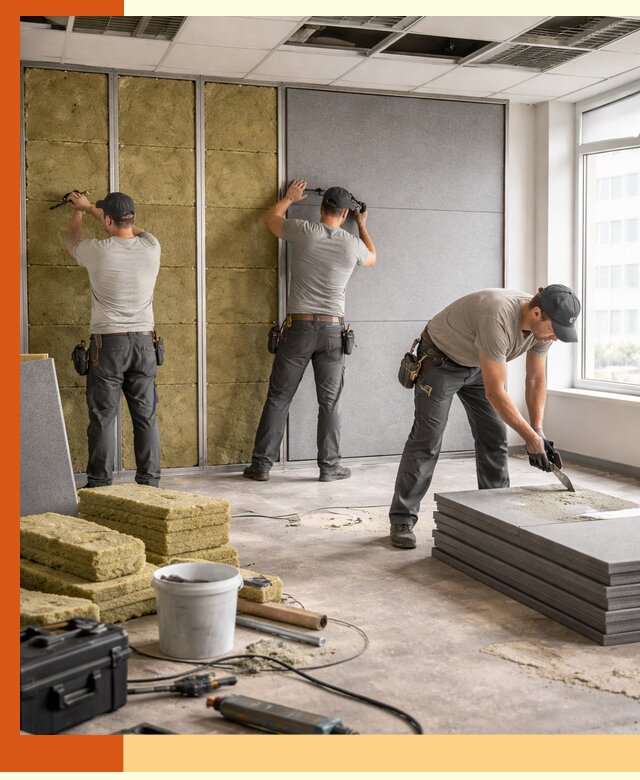 Профессиональная шумоизоляция офисов в Когалыме для комфорта сотрудников