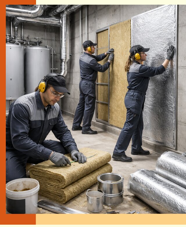 Шумоизоляция котельной в Когалыме: профессиональный монтаж и материалы