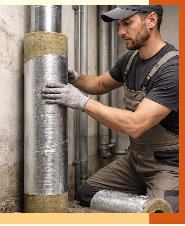 Шумоизоляция труб в Когалыме от 1241 руб. — шумоподавление и звукоизоляция труб | ТепломастерКгл