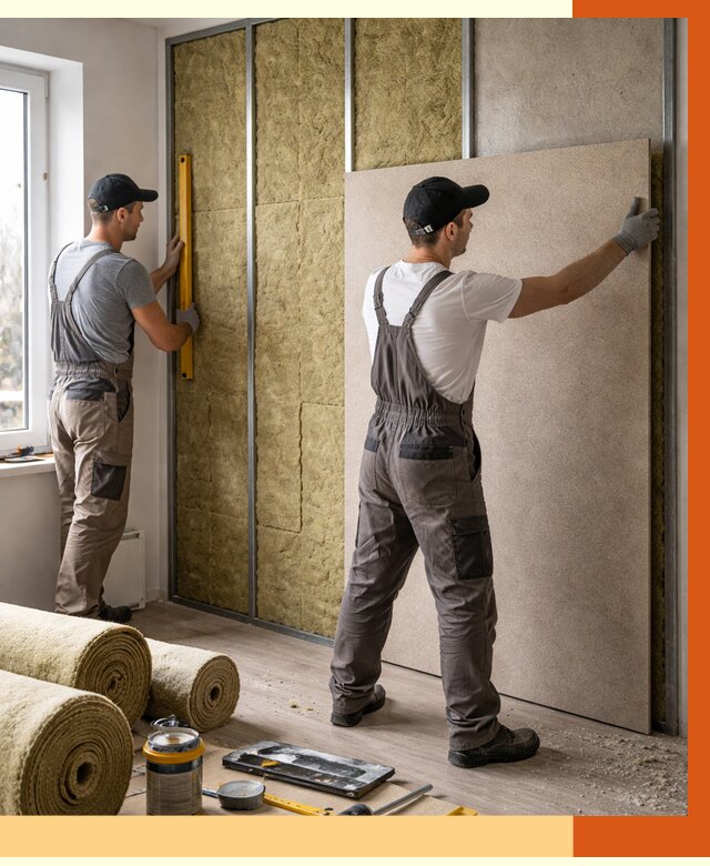 Шумоизоляция стен в Когалыме от 4652 руб/м2 — звукоизоляция стен под ключ | ТепломастерКгл