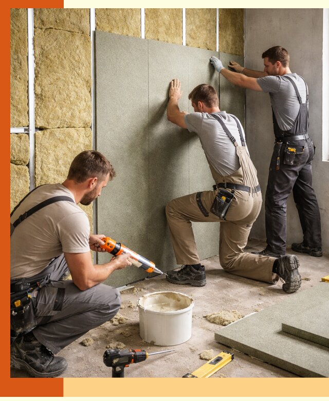 Профессиональная шумоизоляция стен в Когалыме для квартир и домов