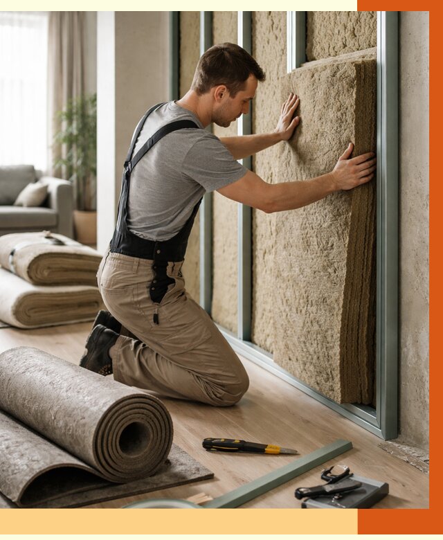 Шумоизоляция перегородок в Когалыме от 1706 руб. за м2 — ТепломастерКгл