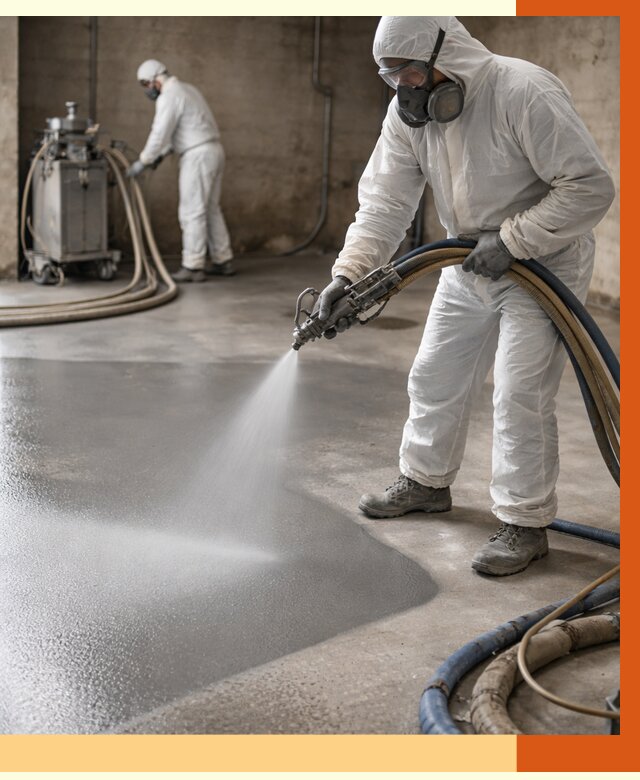 Гидроизоляция полимочевиной в Когалыме от 8787 руб/м² — напыление полимерной гидроизоляции | ТепломастерКгл