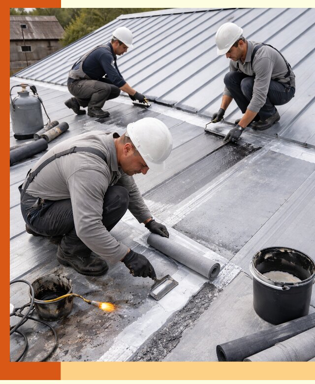 Гидроизоляция металлической кровли с гарантией в Когалыме