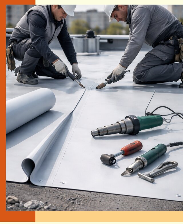 Гидроизоляция мембранной кровли в Когалыме: монтаж и ремонт быстро