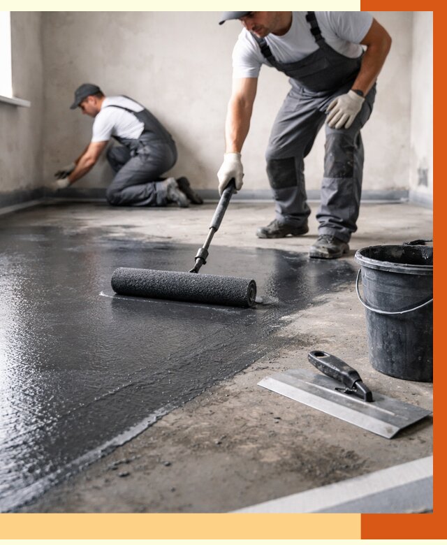 Профессиональная гидроизоляция пола в Когалыме от 8787 руб. под ключ | ТепломастерКгл