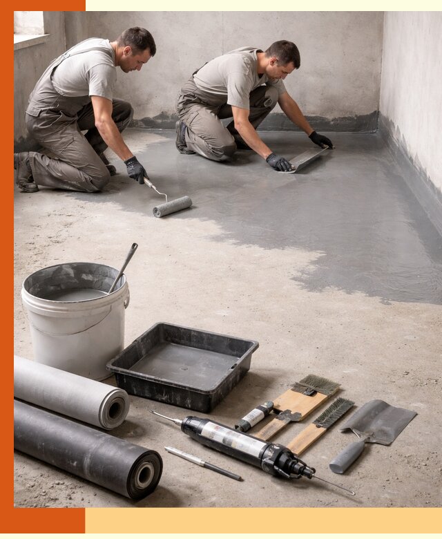 Гидроизоляция пола в Когалыме — надежная защита от влаги и протечек