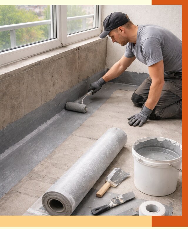 Профессиональная гидроизоляция балкона в Когалыме от 4342 руб. | ТепломастерКгл