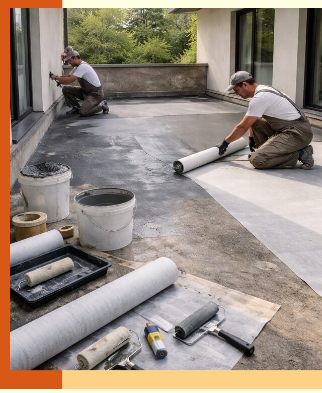 Гидроизоляция террасы в Когалыме — надежная защита от влаги и протечек