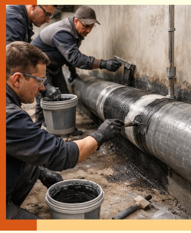 Гидроизоляция труб в Когалыме — защита и герметизация коммуникаций