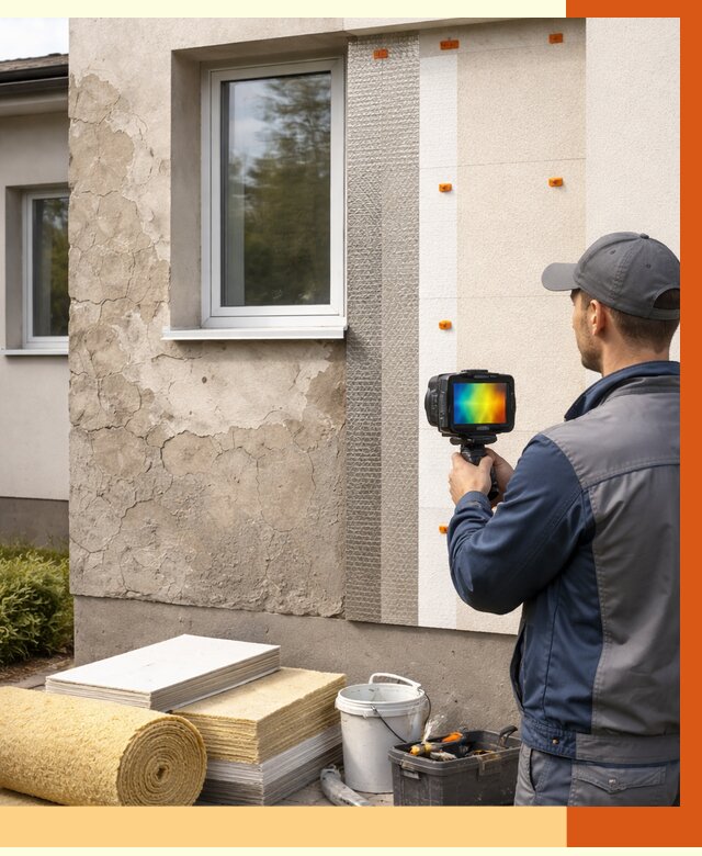 Тепловизионное обследование фасада в Когалыме от 4652 руб. под ключ | ТепломастерКгл
