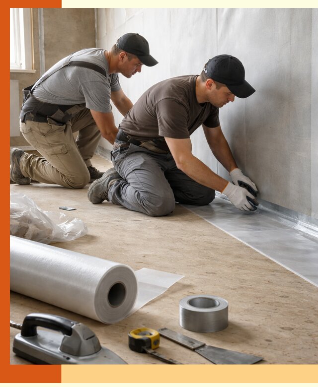 Монтаж пароизоляции для дома и помещений в Когалыме