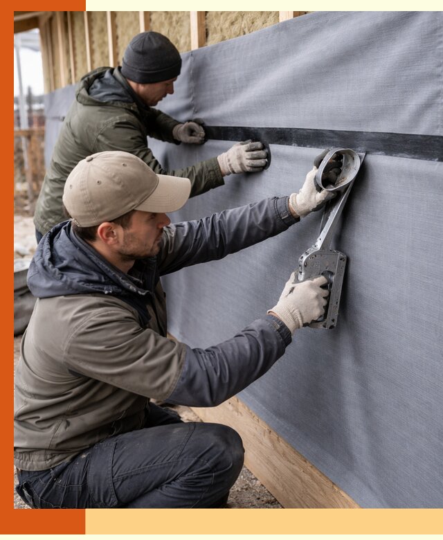 Монтаж ветроизоляции зданий и конструкций в Когалыме