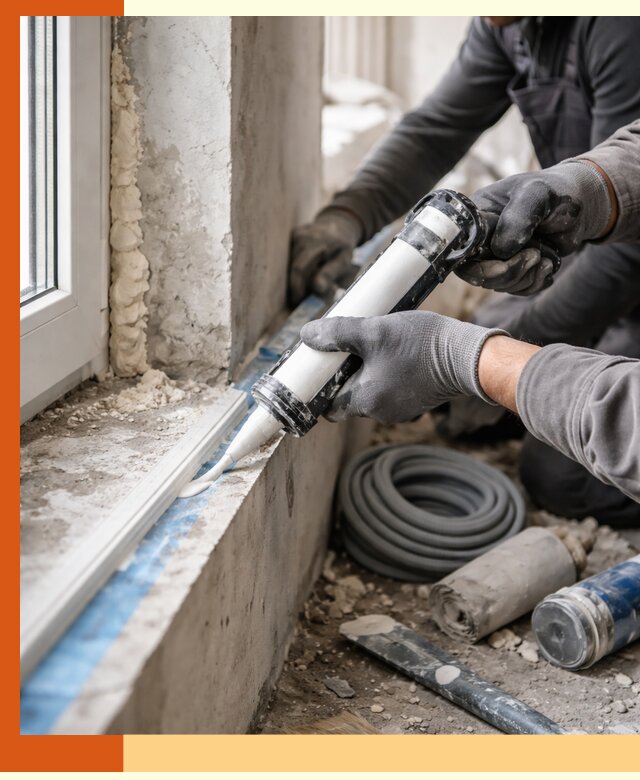 Герметизация стыков и примыканий зданий в Когалыме